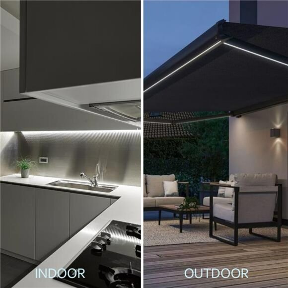 LED rope lights waterproof connectable flexible tube lights for patio garden dec - Picture 5 of 7